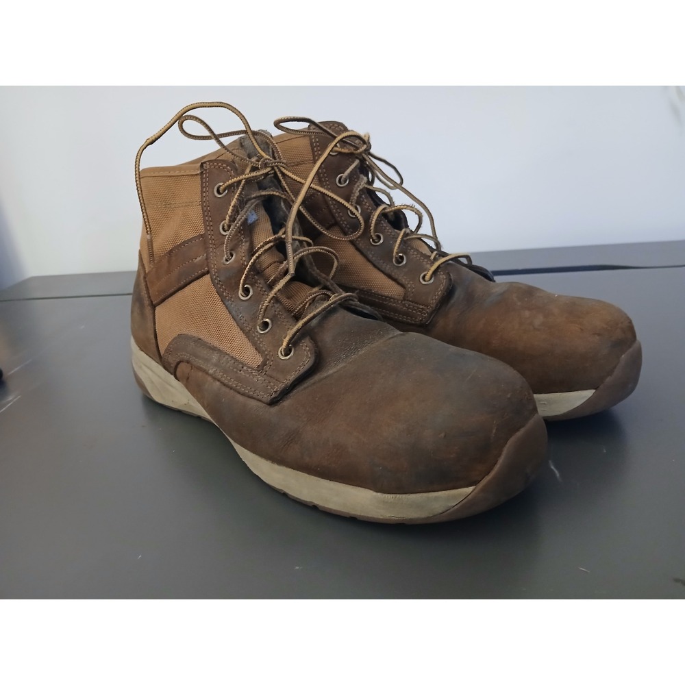 Carhartt Force Mens 13 Brown Leather Composite Toe Work Safety Boots